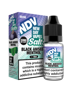 BLACK ANISEED MENTHOL - NDV Salts E-liquid 10ml 
