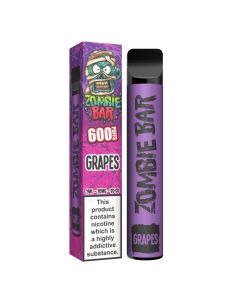 Grape flavoured disposable Zombie Bar 600 puffs