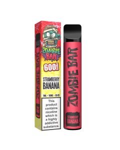 Zombie Bar disposable e-cig for new vapers Strawberry Banana 