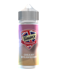 Creamy Strawberry - Vape Simply E-liquid 120ml