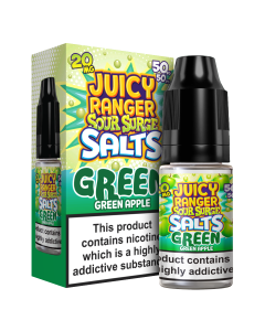 Green Apple -Juicy Ranger Sour Salts E-liquid 10ml 