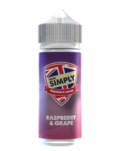 Vape Simply Raspberry & Grape 120ml eliquid