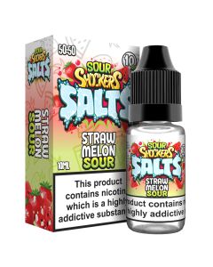 Sour Shockers Salts Strawmelon 10ml eliquid