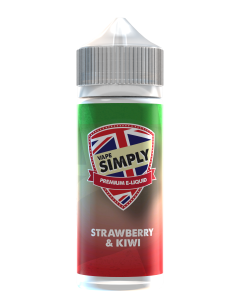 Vape Simply Strawberry & Kiwi 120ml e-liquid 